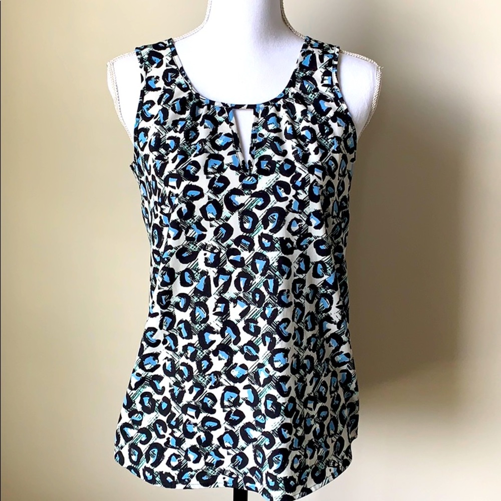 Banana Republic animal print blouse